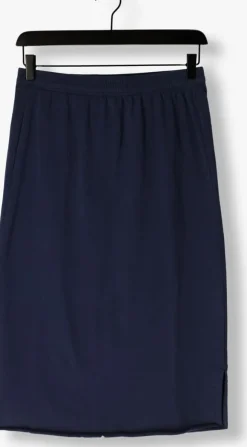 blauwe penn & ink midirok skirt