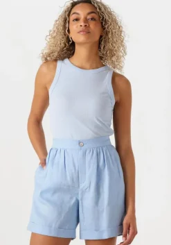 blauwe penn & ink top singlet