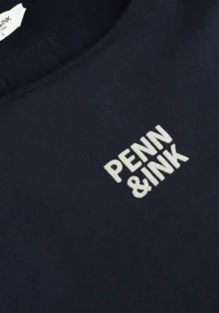 blauwe penn & ink trui sweater w25f1703