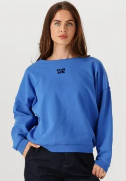 blauwe penn & ink trui sweater w25f1703