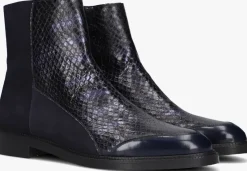 blauwe pertini enkellaarsjes 32848