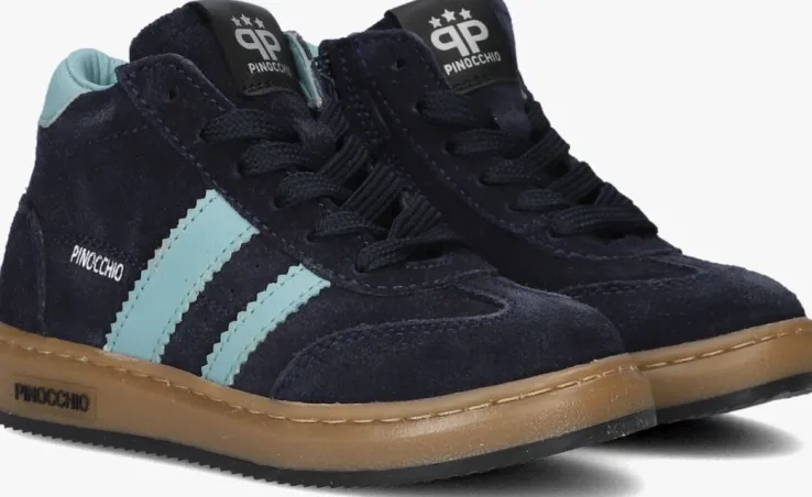 blauwe pinocchio hoge sneakers p1253