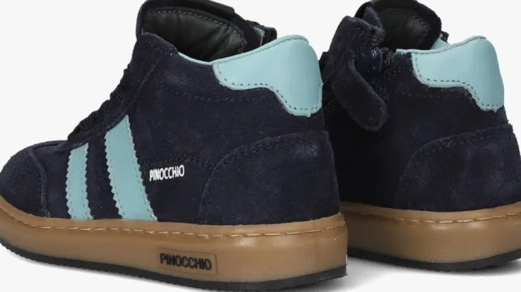 blauwe pinocchio hoge sneakers p1253