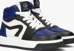 blauwe pinocchio hoge sneakers p1012