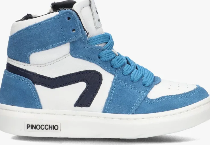 blauwe pinocchio hoge sneakers p1665