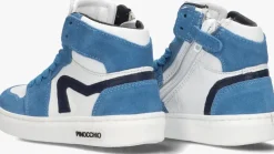 blauwe pinocchio hoge sneakers p1665