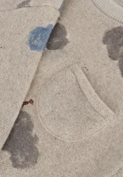 blauwe play up sweater printed jersey sweater