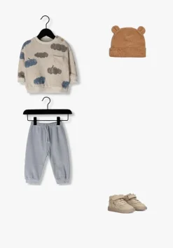 blauwe play up sweater printed jersey sweater