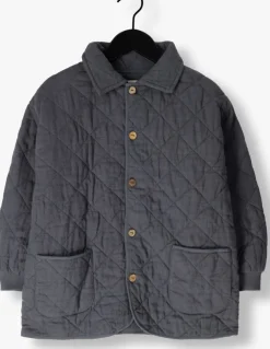 blauwe play up vest woven cardigan