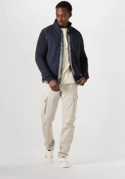 blauwe pme legend overshirts long sleeve shirt 2 tone slub