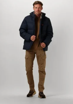 blauwe pme legend parka's semi long jacket yetcraft melange twill