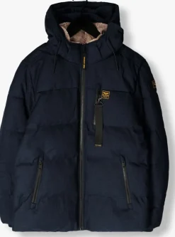 blauwe pme legend parka's semi long jacket yetcraft melange twill
