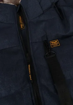 blauwe pme legend parka's semi long jacket yetcraft melange twill