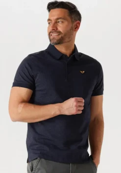 blauwe pme legend polo short sleeve polo jacquard jersey