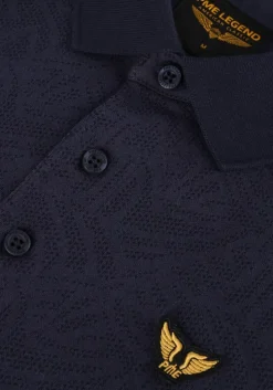 blauwe pme legend polo short sleeve polo jacquard jersey