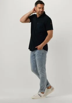 blauwe pme legend polo short sleeve shirt ctn jersey slub abate