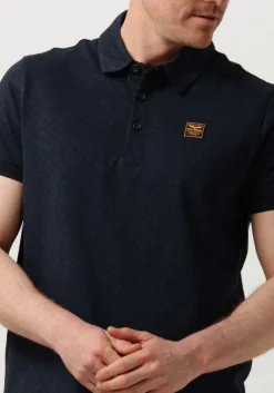 blauwe pme legend polo short sleeve polo jacquard jersey