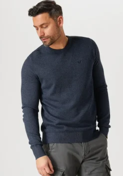 blauwe pme legend trui r-neck cotton modal