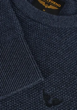 blauwe pme legend trui r-neck cotton modal