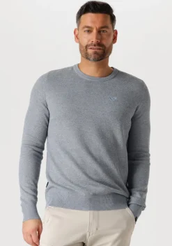 blauwe pme legend trui r-neck cotton modal