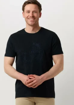 blauwe pme legend t-shirt short sleeve r-neck play mix pique
