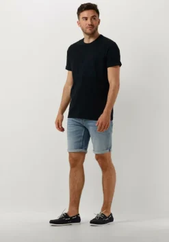 blauwe pme legend t-shirt short sleeve r-neck play mix pique