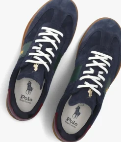 blauwe polo ralph lauren lage sneakers heritage area