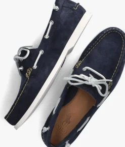 blauwe polo ralph lauren mocassins merton boat