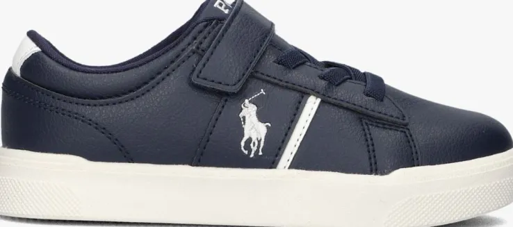 blauwe polo ralph lauren lage sneakers frazier ps