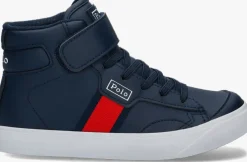 blauwe polo ralph lauren hoge sneakers gervin mid ps