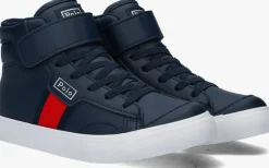 blauwe polo ralph lauren hoge sneakers gervin mid ps
