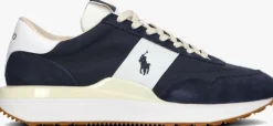 blauwe polo ralph lauren lage sneakers train 89