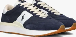 blauwe polo ralph lauren lage sneakers train 89