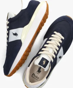 blauwe polo ralph lauren lage sneakers train 89
