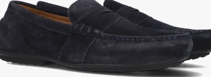 blauwe polo ralph lauren mocassins reynold