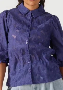 blauwe pom amsterdam blouses sapphire blouse