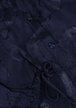 blauwe pom amsterdam blouses jaqcuard midnight blue