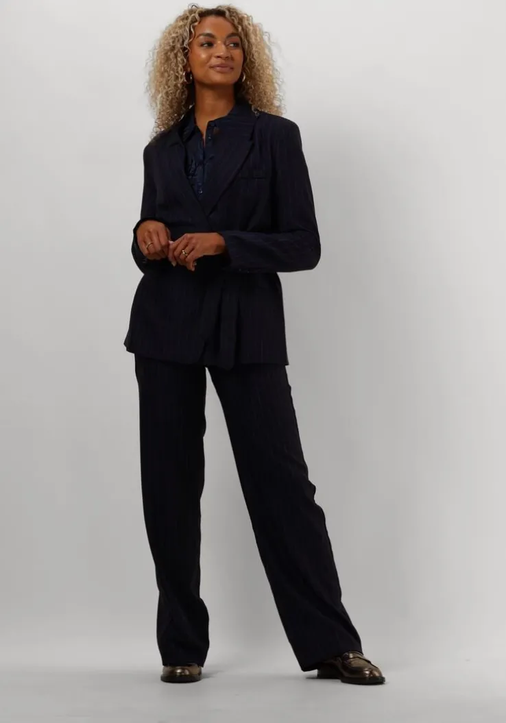 blauwe pom amsterdam blouses jaqcuard midnight blue