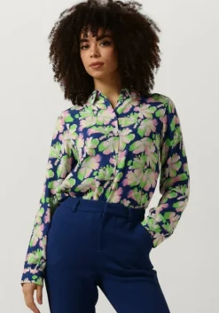 blauwe pom amsterdam blouses mila lilies blue blouse