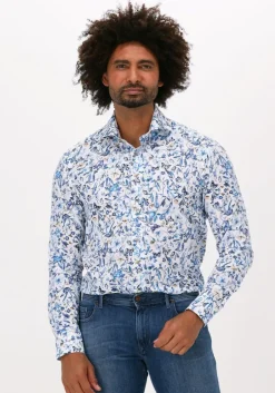 blauwe porto milano klassiek overhemd porto