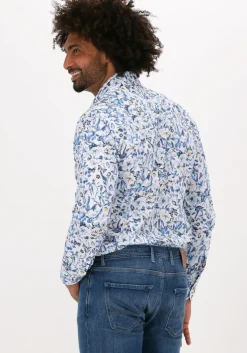 blauwe porto milano klassiek overhemd porto