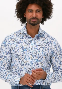 blauwe porto milano klassiek overhemd porto