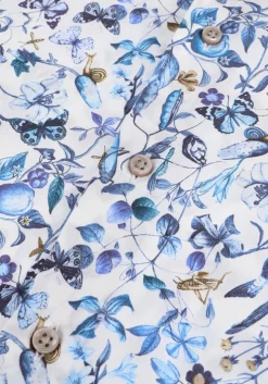 blauwe porto milano klassiek overhemd porto