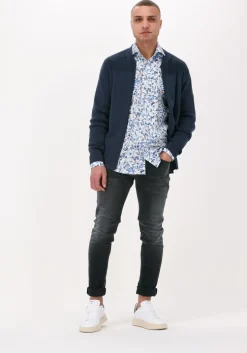 blauwe porto milano klassiek overhemd porto