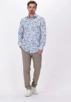 blauwe porto milano klassiek overhemd porto