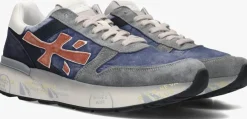 blauwe premiata lage sneakers mick
