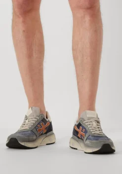 blauwe premiata lage sneakers mick