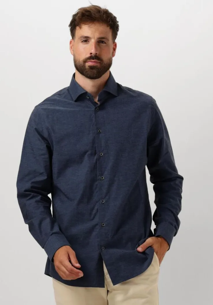 blauwe profuomo klassiek overhemd shirt cutaway sc sf