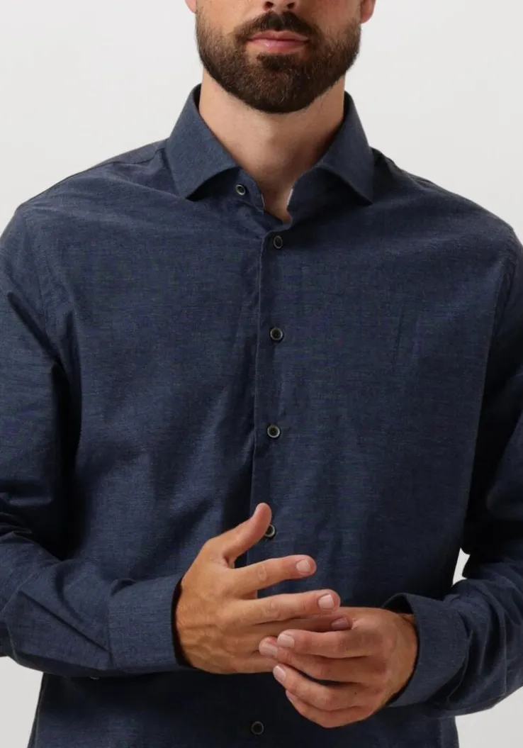 blauwe profuomo klassiek overhemd shirt cutaway sc sf