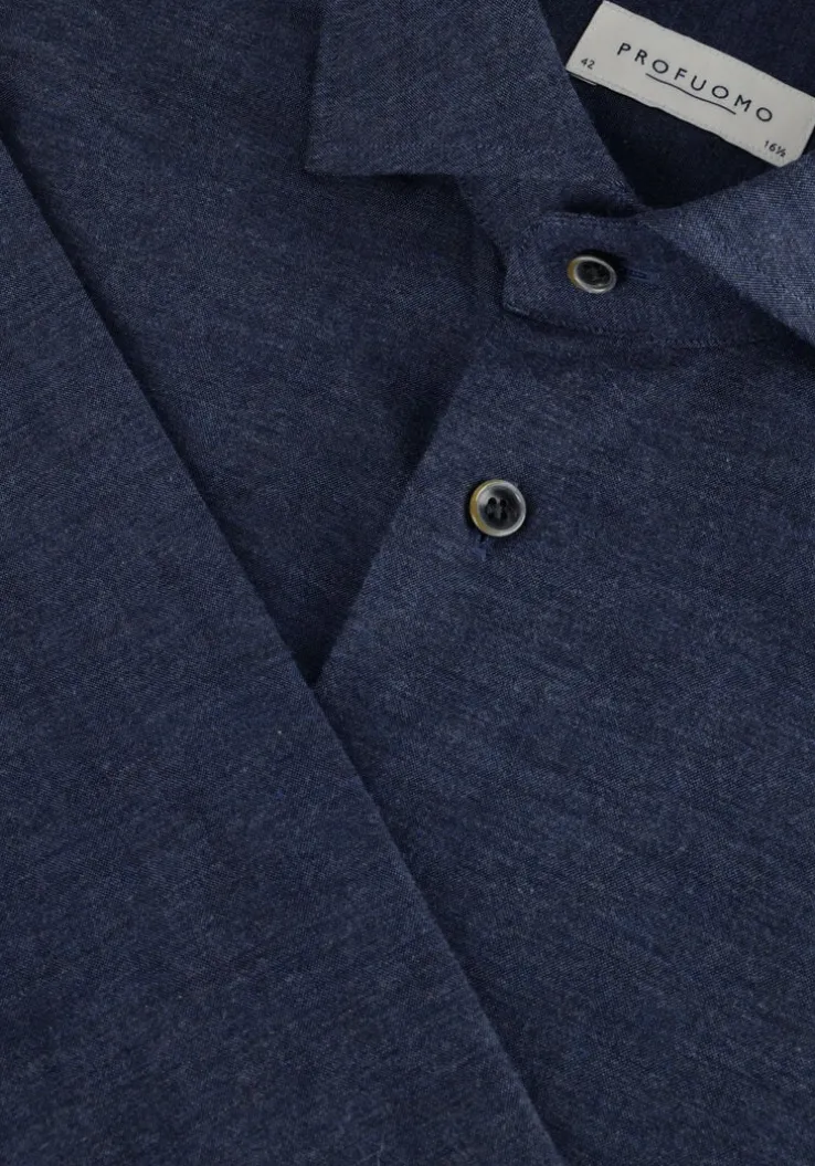 blauwe profuomo klassiek overhemd shirt cutaway sc sf